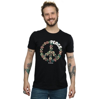 Vêtements Homme T-shirts manches longues Woodstock Floral Peace Noir