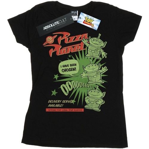 Vêtements Femme T-shirts manches longues Disney Toy Story 4 Pizza Planet Little Green Men Noir