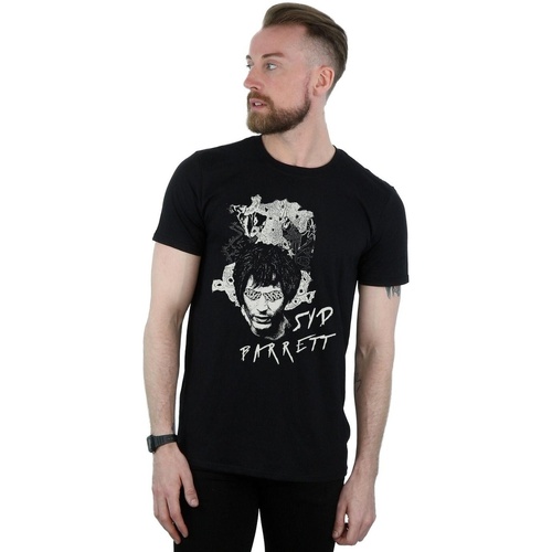 Vêtements Homme T-shirts manches longues Syd Barrett Psychadelic Eyes Noir