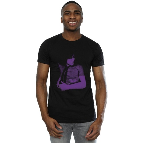Vêtements Homme T-shirts manches longues Syd Barrett Violet Portrait Noir