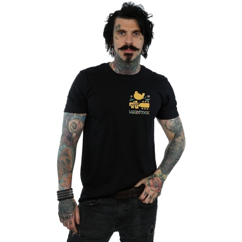 Vêtements Homme T-shirts manches longues Woodstock Breast Logo Noir