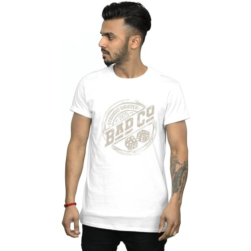 Vêtements Homme T-shirts manches longues Bad Company Straight Shooter Blanc