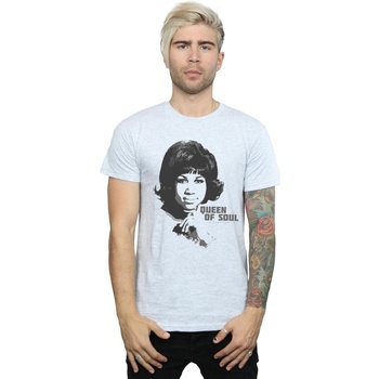 Vêtements Homme T-shirts manches longues Aretha Franklin Queen Of Soul Gris