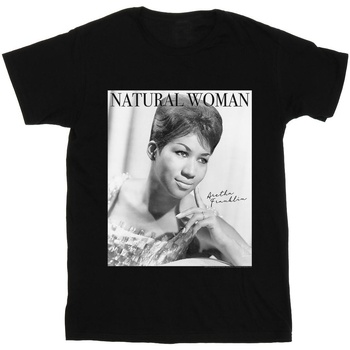 Vêtements Homme T-shirts manches longues Aretha Franklin Natural Woman Noir