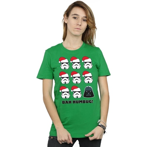 Vêtements Femme T-shirts manches longues Disney Christmas Humbug Vert
