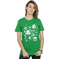 Vêtements Femme T-shirts manches longues Disney Christmas Decorations Vert