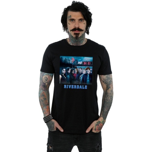 Vêtements Homme T-shirts manches longues Riverdale Diner Poster Noir