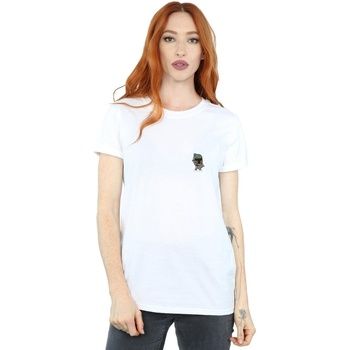 Vêtements Femme T-shirts manches longues Disney Boba Fett Chest Print Blanc