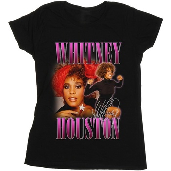 Vêtements Femme T-shirts manches longues Whitney Houston Signature Homage Noir