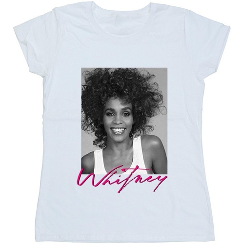 Vêtements Femme T-shirts manches longues Whitney Houston BI44757 Blanc