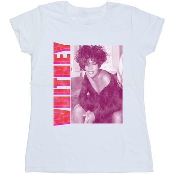 Vêtements Femme T-shirts manches longues Whitney Houston WHITNEY Pose Blanc