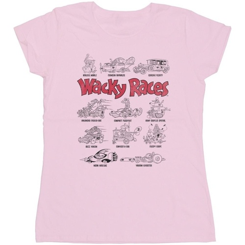 Vêtements Femme T-shirts manches longues Wacky Races Car Lineup Rouge