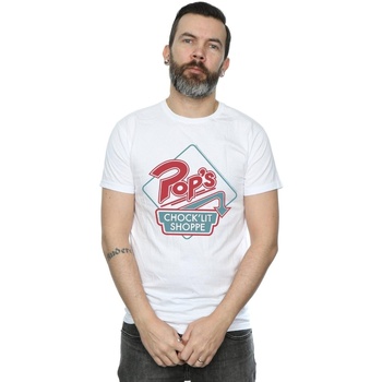 Vêtements Homme T-shirts manches longues Riverdale Pops Retro Shoppe Blanc