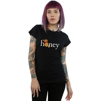 Vêtements Femme T-shirts manches longues Disney Winnie The Pooh Honey Noir