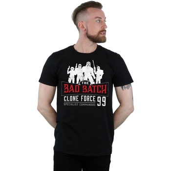 Vêtements Homme T-shirts manches longues Disney Clone Force 99 Noir