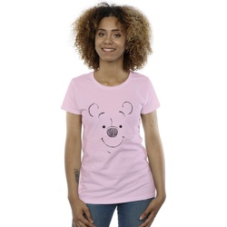 Vêtements Femme T-shirts manches longues Disney Winnie The Pooh Winnie The Pooh Face Rouge