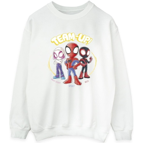 Vêtements Homme Sweats Marvel Spidey And His Amazing Friends Sketch Blanc