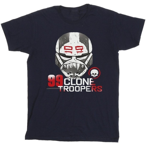Vêtements Homme T-shirts manches longues Disney The Bad Batch 99 Clone Troopers Bleu