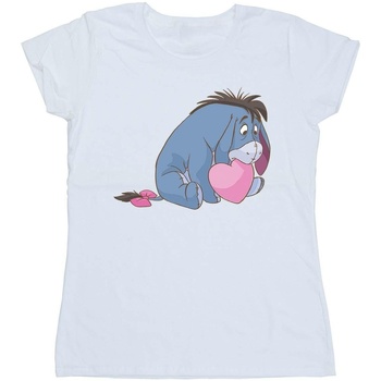 Vêtements Femme T-shirts manches longues Disney Winnie The Pooh Eeyore Mouth Blanc