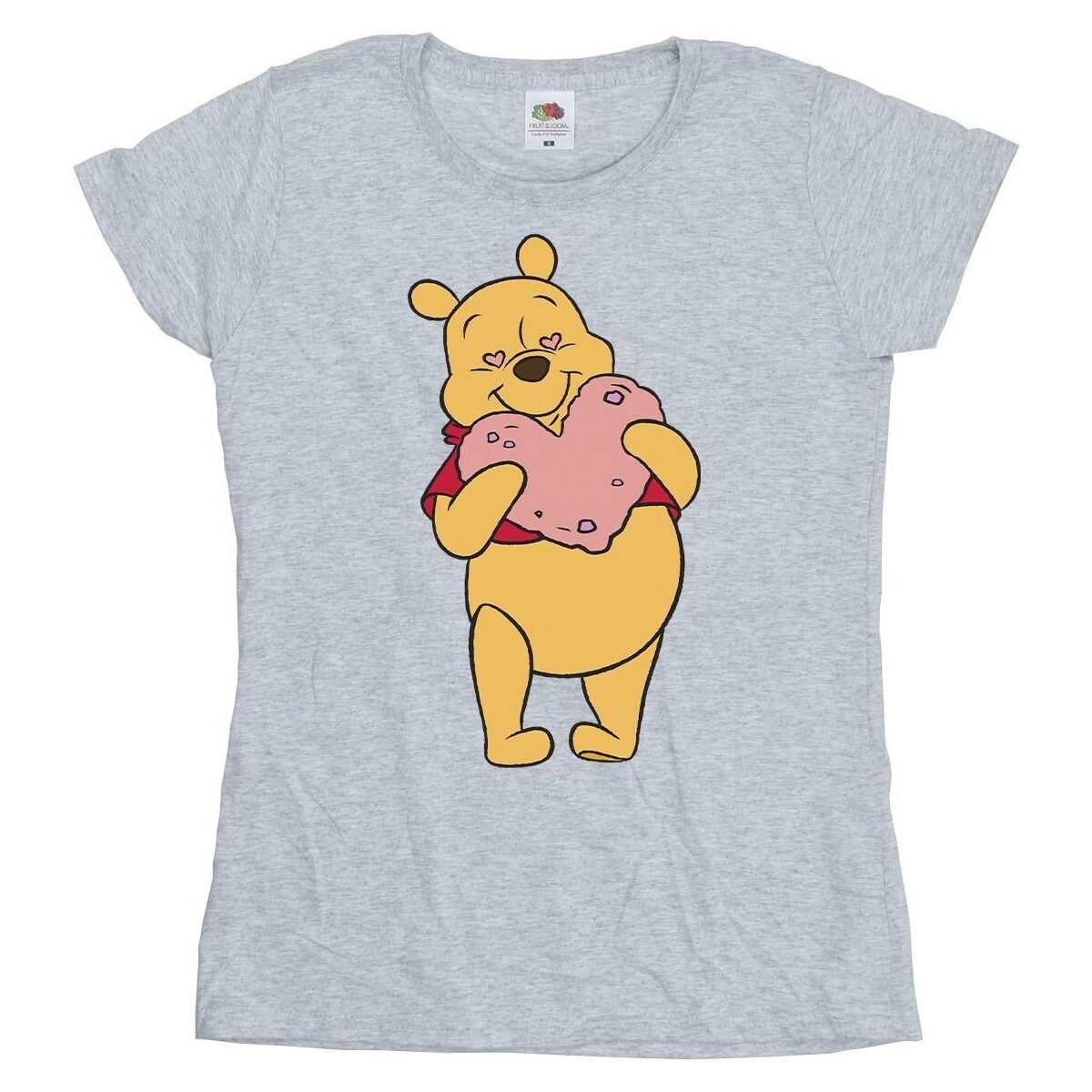 Vêtements Femme T-shirts manches longues Disney Winnie The Pooh Heart Eyes Gris