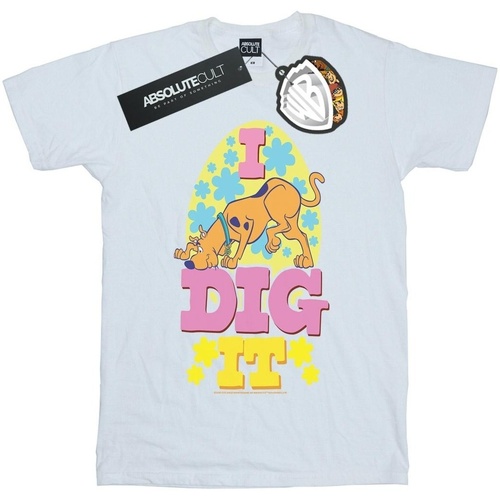 Vêtements Homme T-shirts manches longues Scooby Doo Easter I Dig It Blanc