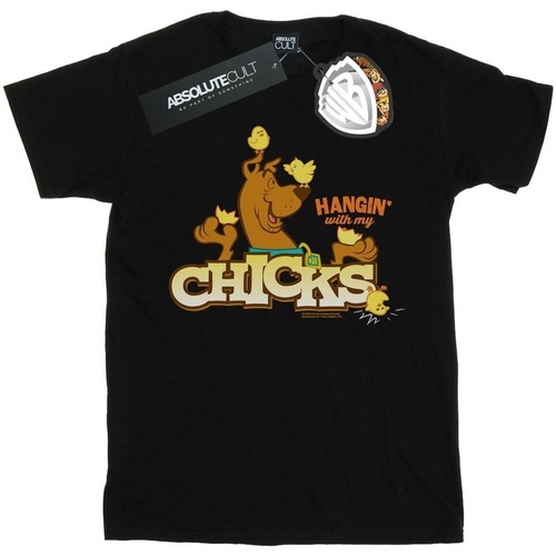 Vêtements Homme T-shirts manches longues Scooby Doo Hangin With My Chicks Noir