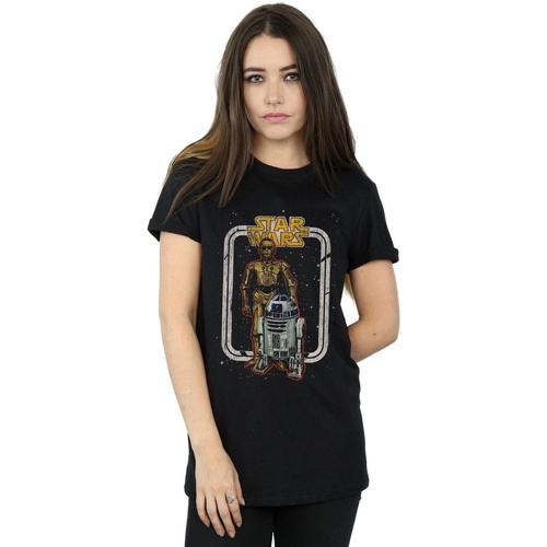 Vêtements Femme T-shirts manches longues Disney R2-D2 And C-3PO Vintage Noir