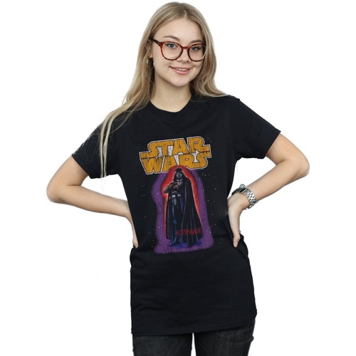 Vêtements Femme T-shirts manches longues Disney Darth Vader Vintage Noir