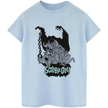Vêtements Homme T-shirts manches longues Scooby Doo Scared Jump Bleu
