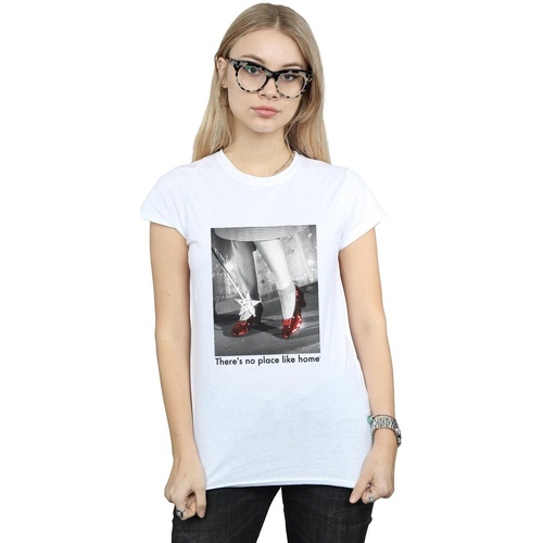 Vêtements Femme T-shirts manches longues The Wizard Of Oz Ruby Slippers Photo Blanc