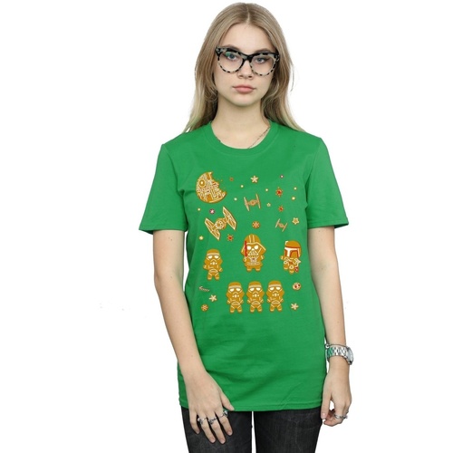 Vêtements Femme T-shirts manches longues Disney Gingerbread Empire Vert