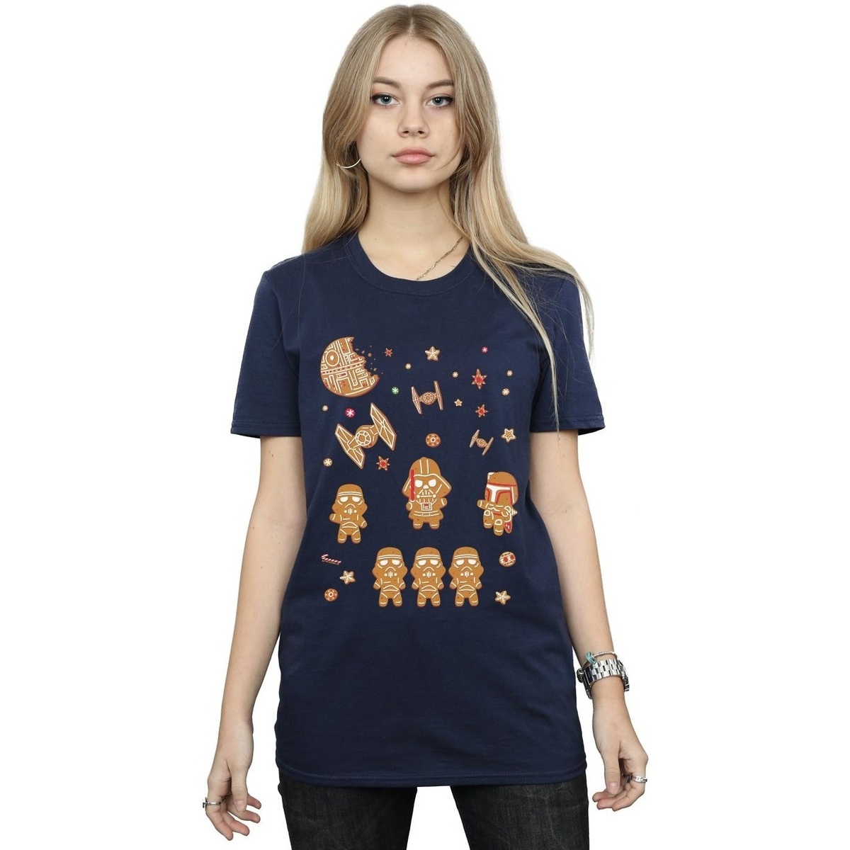 Vêtements Femme T-shirts manches longues Disney Gingerbread Empire Bleu