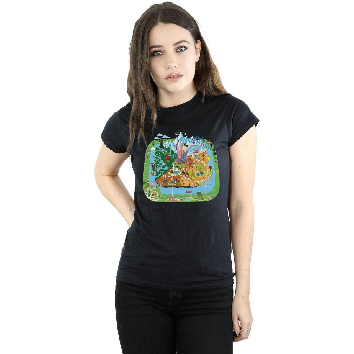 Vêtements Femme T-shirts manches longues Disney Zootropolis City Noir