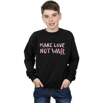 Vêtements Garçon Sweats Woodstock Make Love Not War Floral Noir