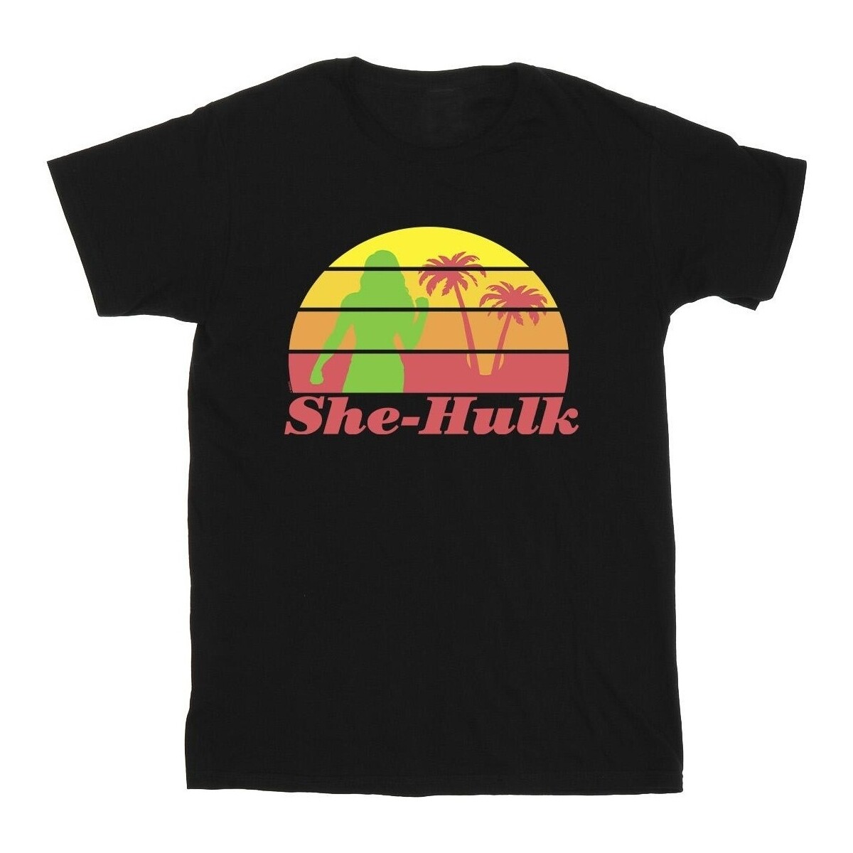 Vêtements Homme T-shirts manches longues Marvel She-Hulk: Attorney At Law Sunset Flex Noir