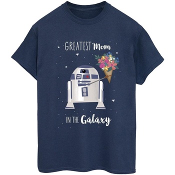 Vêtements Femme T-shirts manches longues Disney Episode IV A New Hope Greatest Mum Bleu