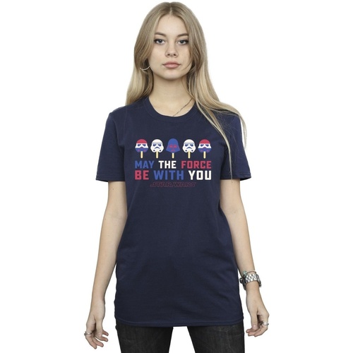 Vêtements Femme T-shirts manches longues Star Wars: A New Hope BI45254 Bleu