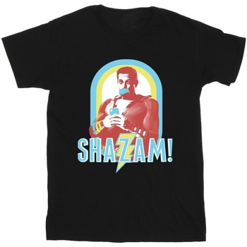 Vêtements Homme T-shirts manches longues Dc Comics Shazam Buble Gum Frame Noir