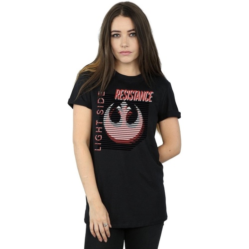 Vêtements Femme T-shirts manches longues Disney The Last Jedi Light Side Noir