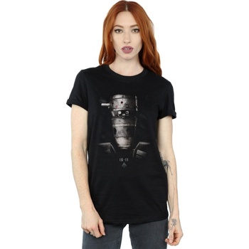Vêtements Femme T-shirts manches longues Disney The Mandalorian IG-11 Droid Poster Noir
