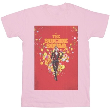 Vêtements Homme T-shirts manches longues Dc Comics The Suicide Squad Harley Quinn Poster Rouge