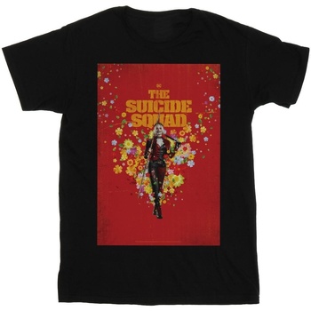 Vêtements Homme T-shirts manches longues Dc Comics The Suicide Squad Harley Quinn Poster Noir