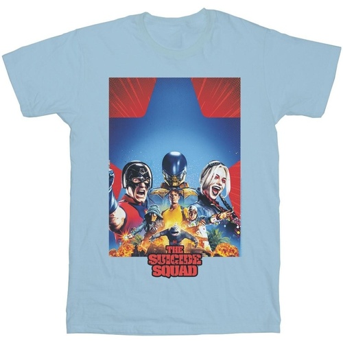 Vêtements Homme T-shirts manches longues Dc Comics The Suicide Squad Blue Star Poster Bleu
