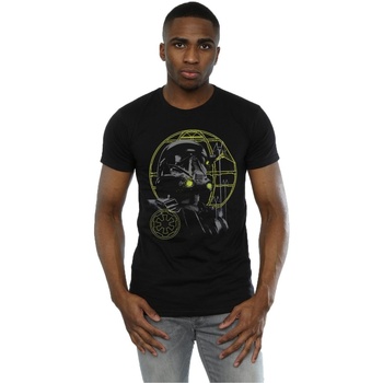 Vêtements Homme T-shirts manches longues Disney Rogue One Death Trooper Protector Noir