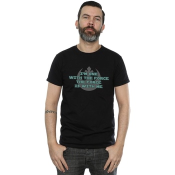 Vêtements Homme T-shirts manches longues Disney Rogue One I'm One With The Force Green Noir