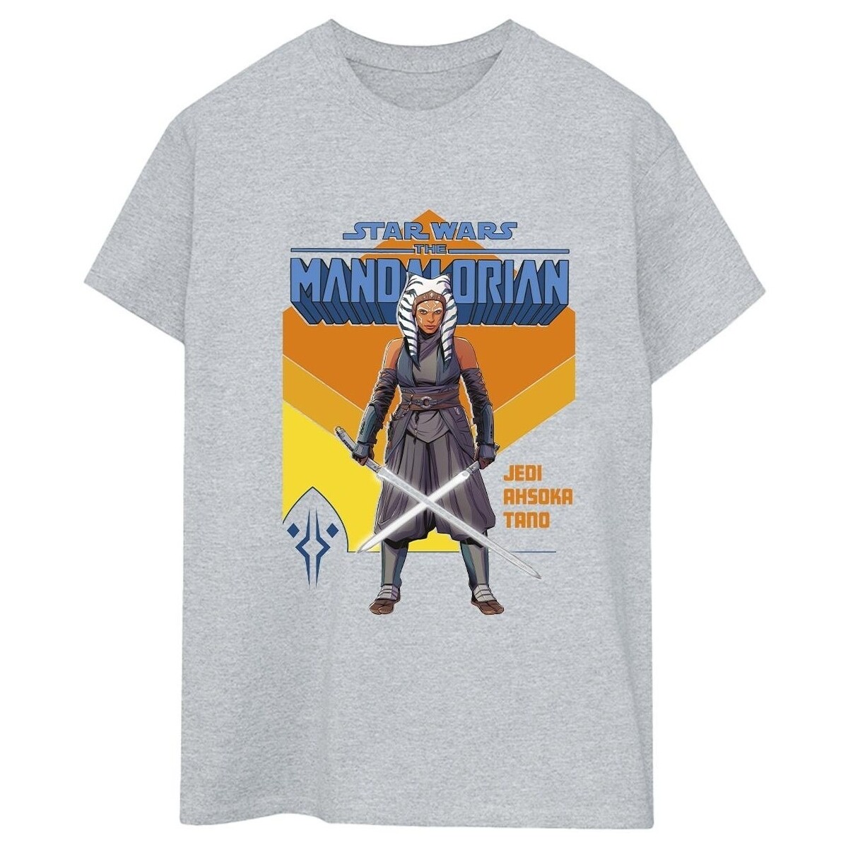Vêtements Femme T-shirts manches longues Disney The Mandalorian Jedi Ahsoka Tano Gris