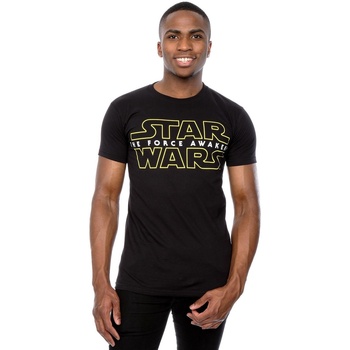 Vêtements Homme T-shirts manches longues Disney Force Awakens Logo Noir