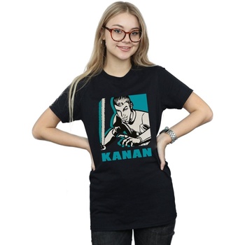 Vêtements Femme T-shirts manches longues Disney Rebels Kanan Noir
