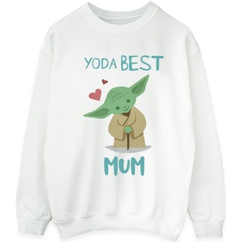 Vêtements Homme Sweats Disney Yoda Best Mum Blanc