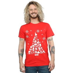 Vêtements Homme T-shirts manches longues Disney Christmas Tree Rouge